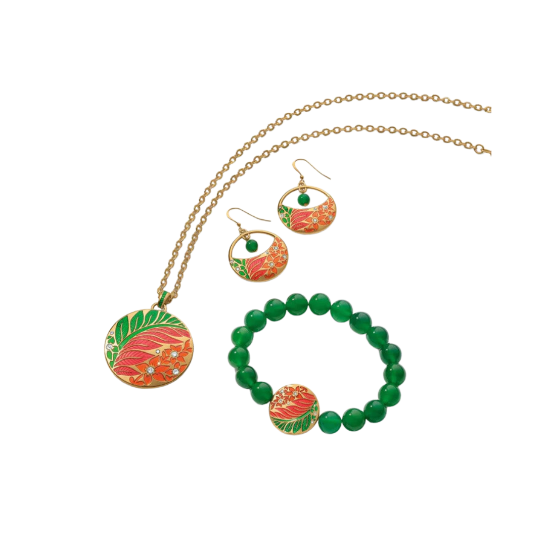 Brighton Women's Terra Tropica Reversible Gold Multicolor Necklace