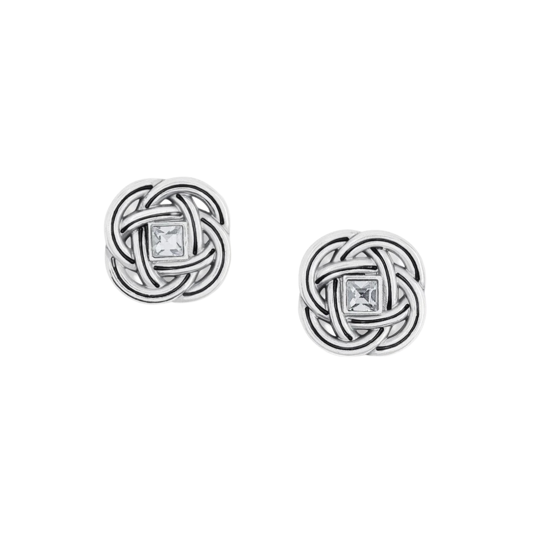 Brighton Women's Interlok Shine Post Silver Earrings