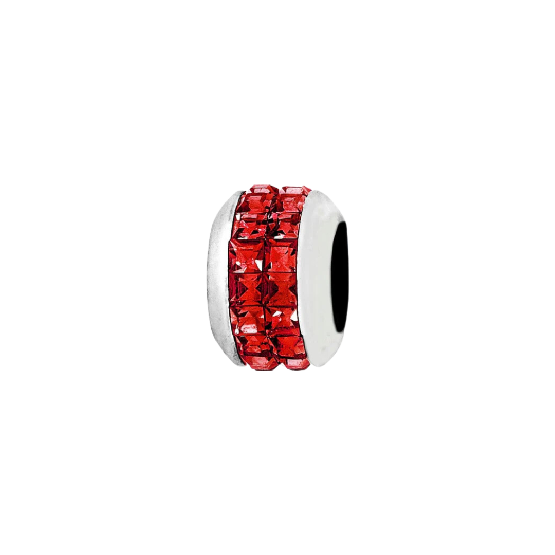 Brighton Women's Spectrum Silver Red Bead