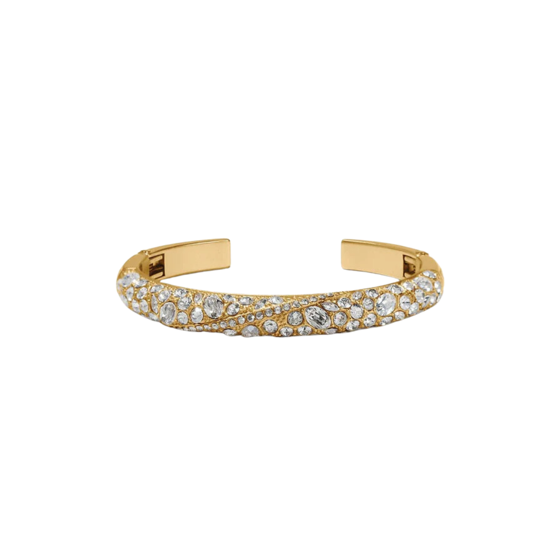 Trust Your Journey Brighton Women's Gold Bangle | Fine European Crystals