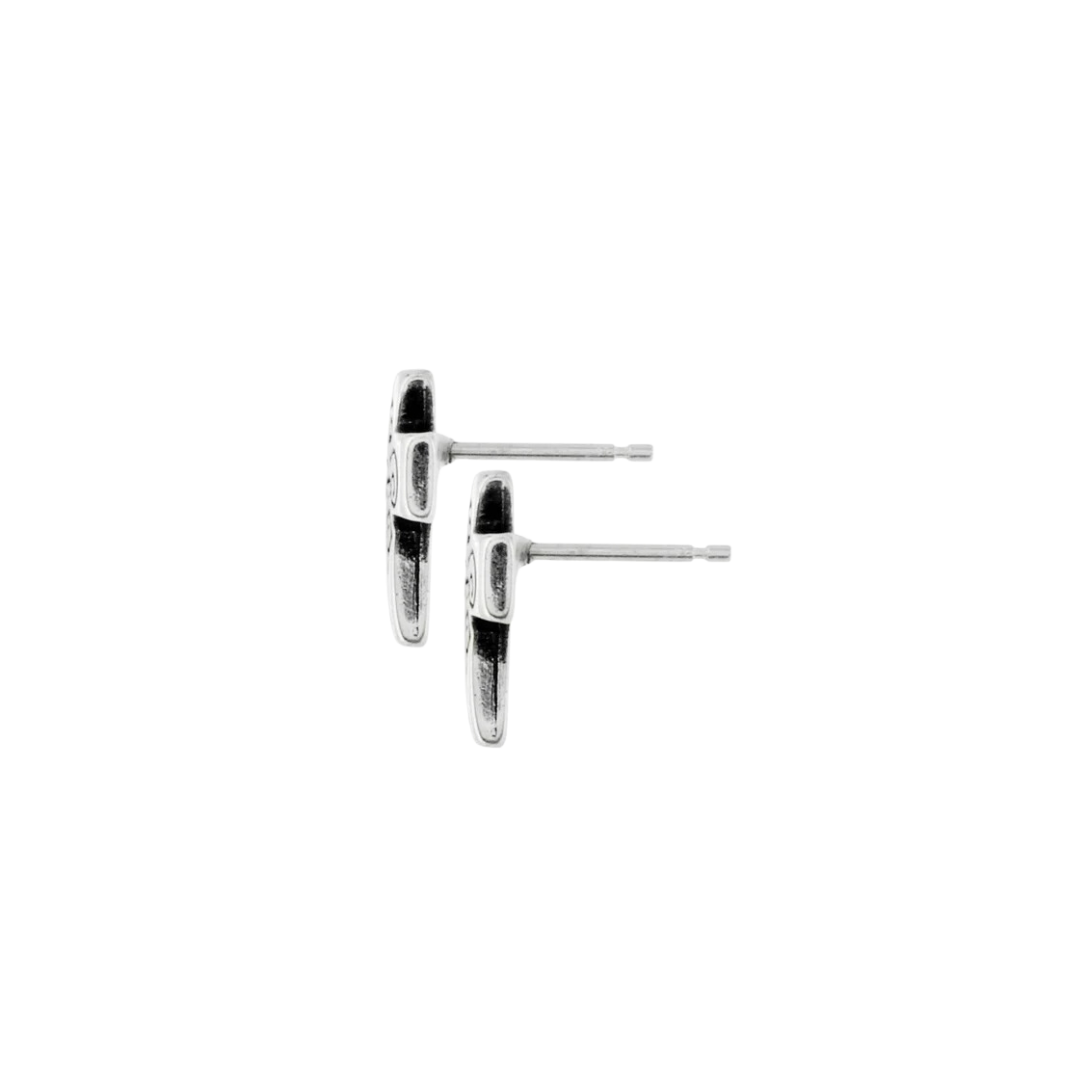 Brighton Women's True Cross Mini Post Silver Earrings