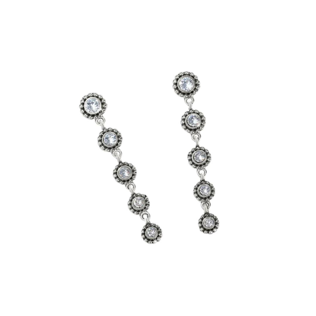 Brighton Women's Twinkle Drops Post Drop Silver Earrings