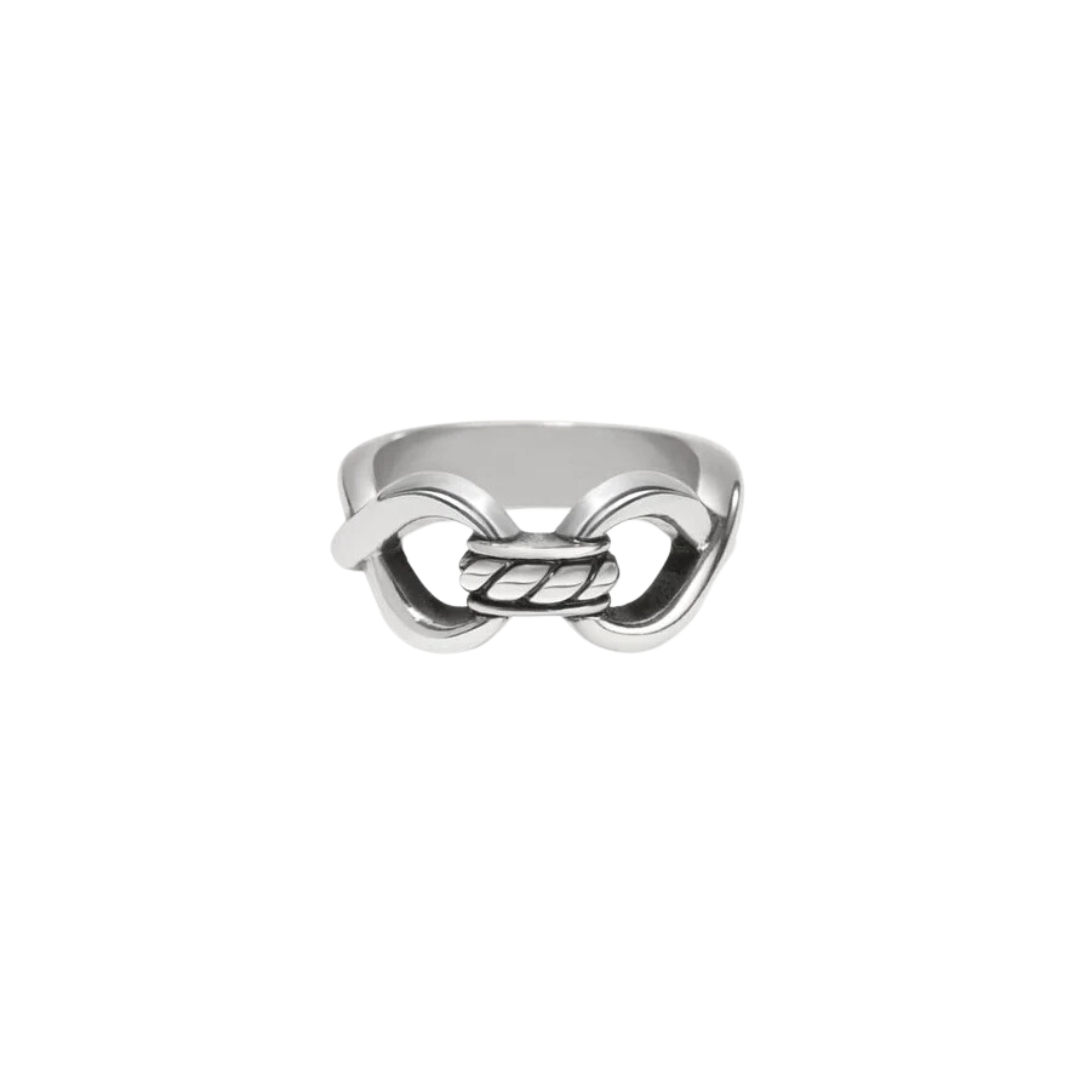 Brighton Women's Interlok Infinity Silver Ring