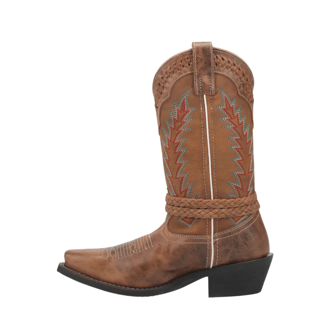 Laredo Women's Tan Knot In Time Leather Boot
