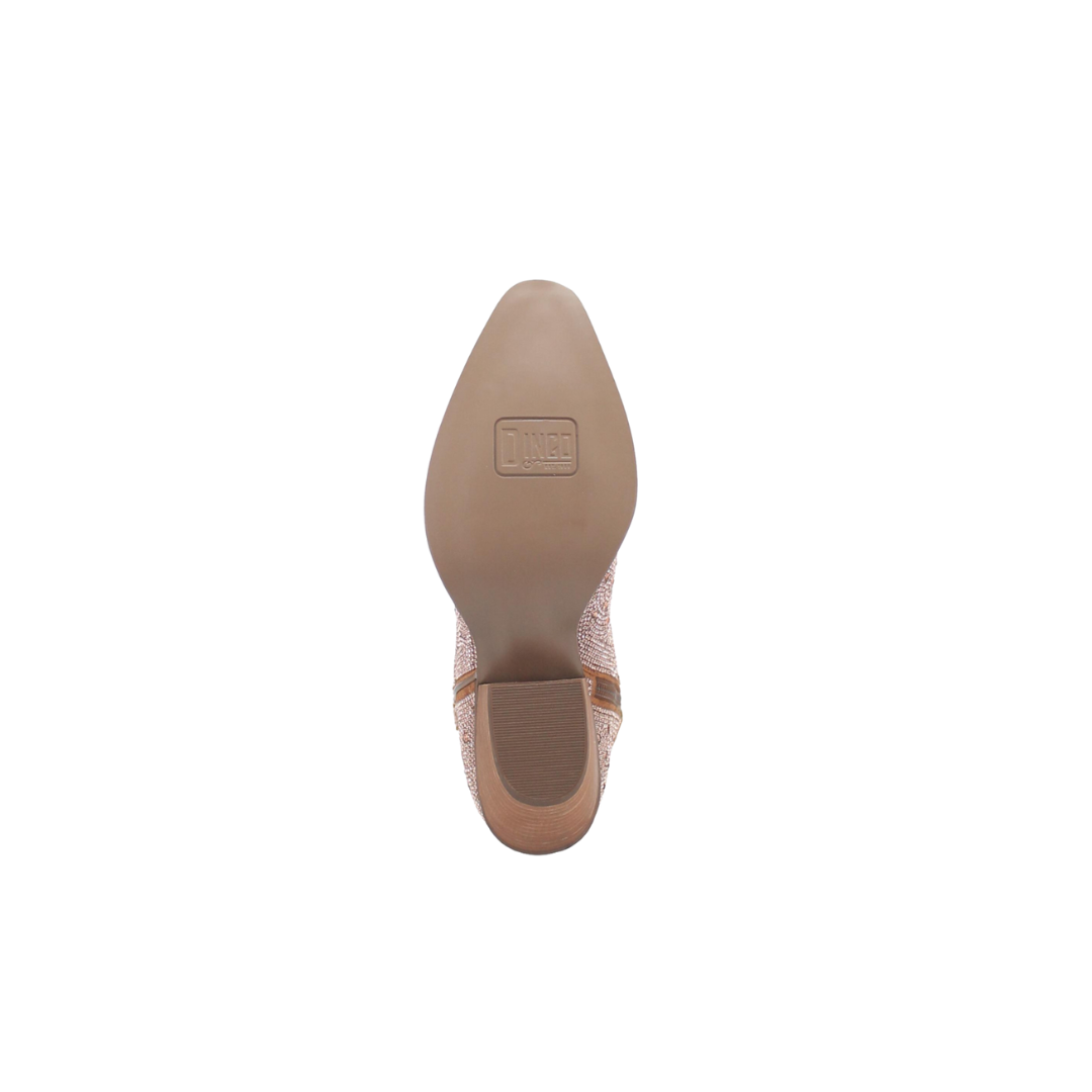 Dingo Women's Rhinestone Rose Gold Boots