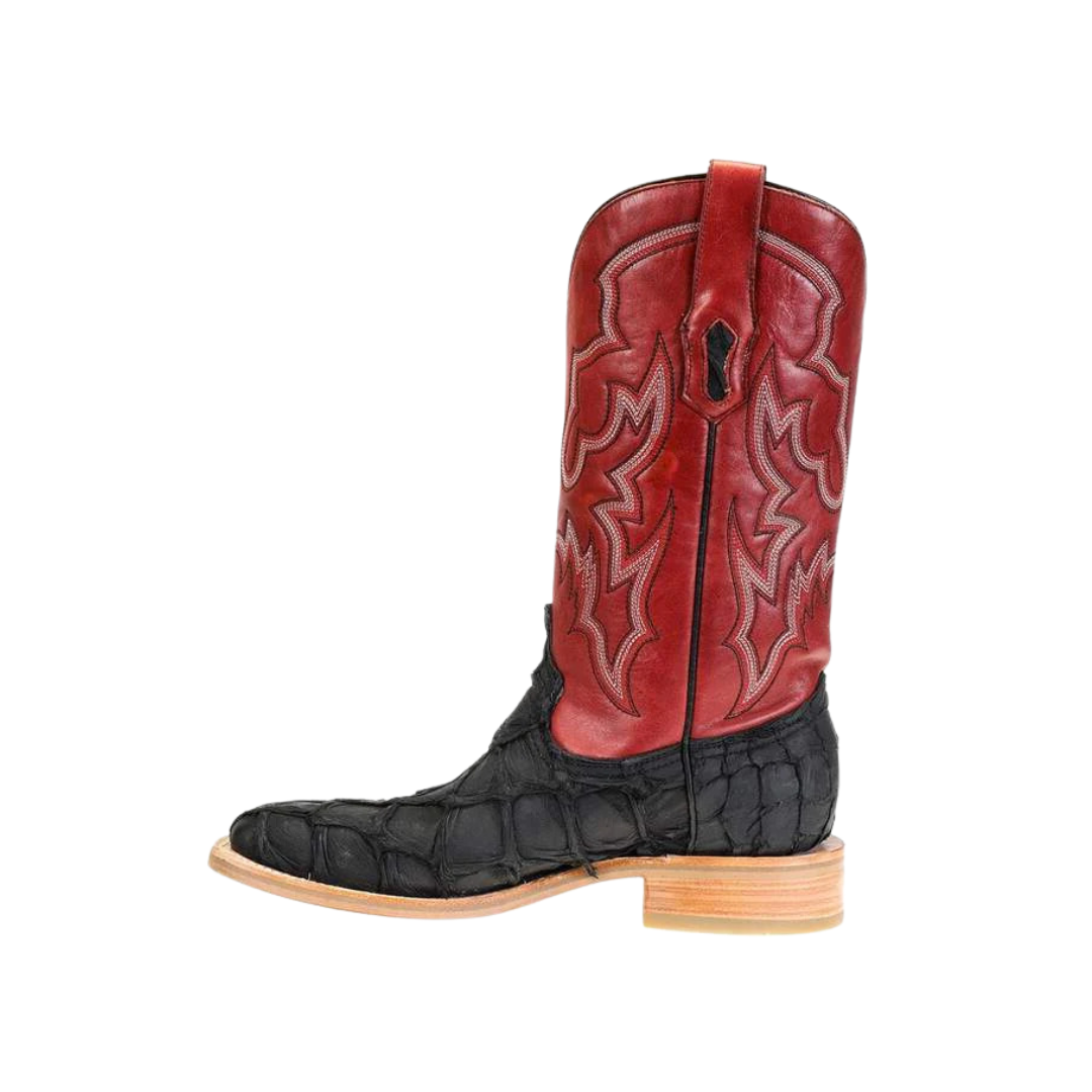Corral Men's Embroidered Pirarucu Black Boots