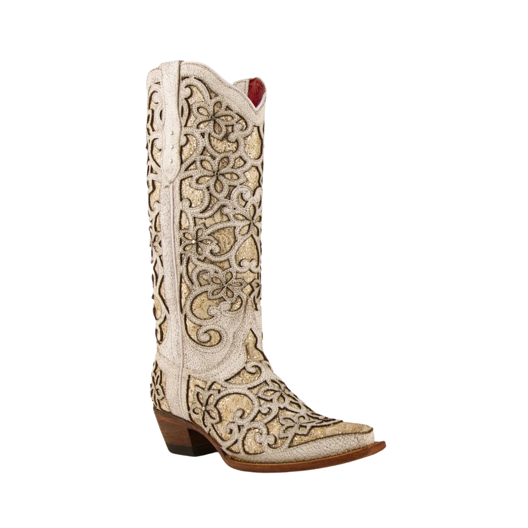 Ferrini Women's Bliss V-Toe White Boots