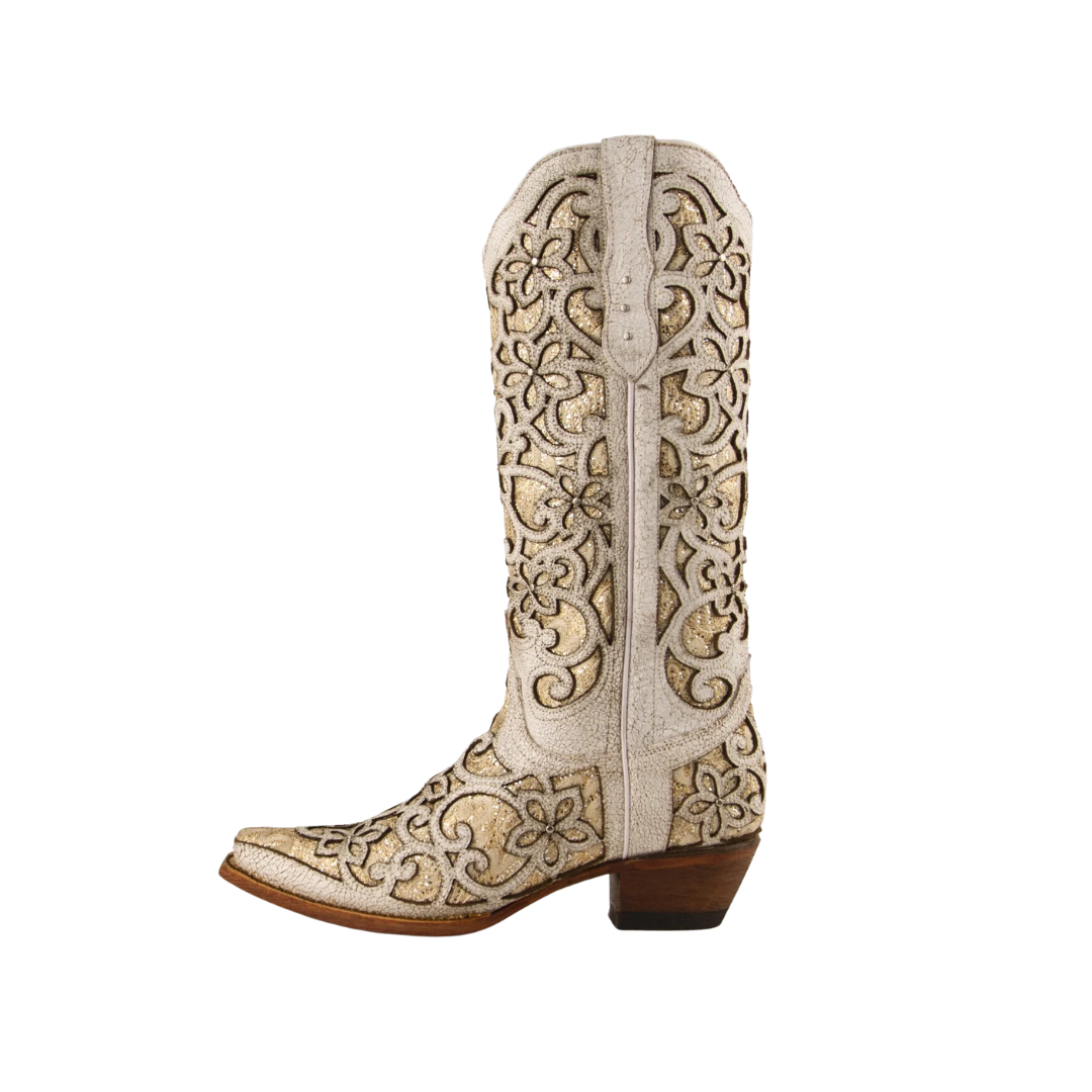 Ferrini Women's Bliss V-Toe White Boots