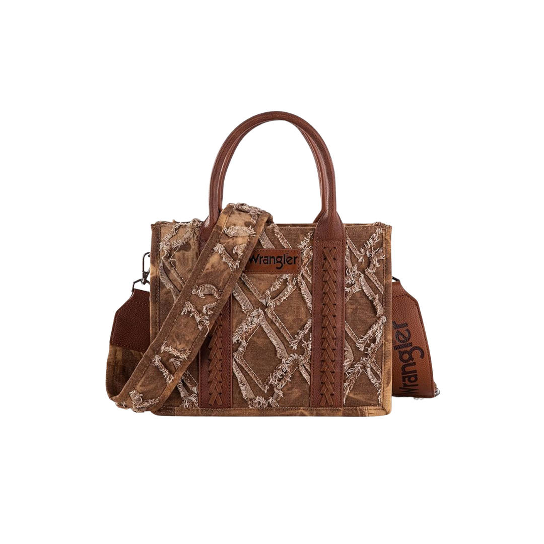 Wrangler Women's Denim Frayed To Purses Coffee Bag
