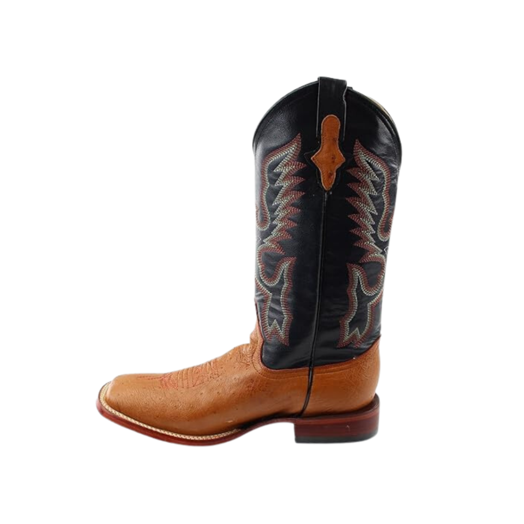 Ferrini Men's Smooth Ostrich Cognac Boots