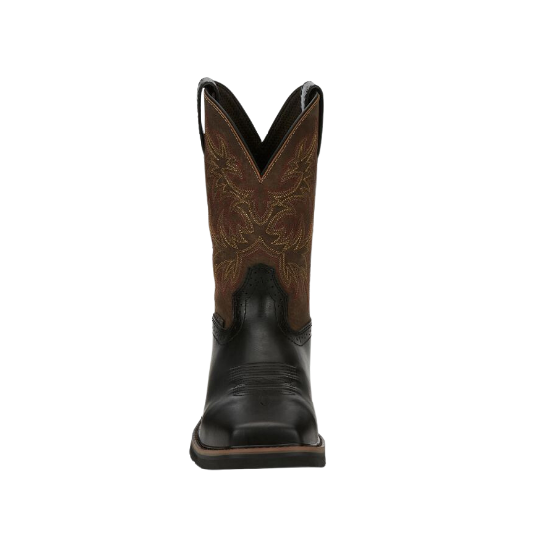 Justin Men's Black Driller Composite Toe Work Boots