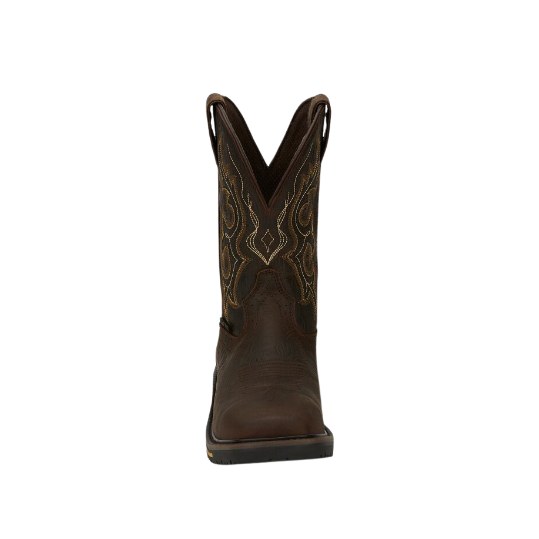 Justin Men's Joist Composite Toe Waterpoof Work Brown Boots