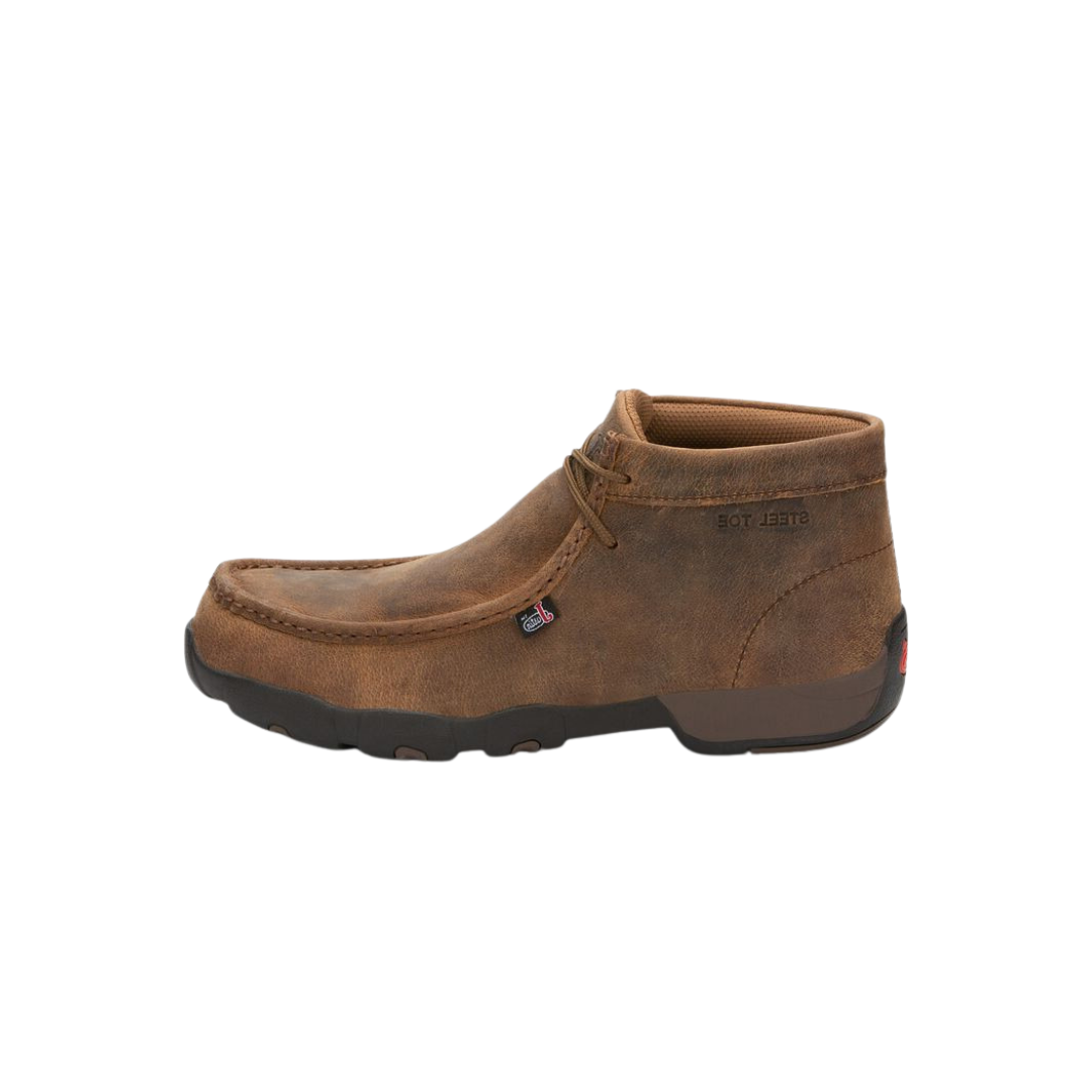 Justin Men's Original Steel Toe Moc Brown Boots