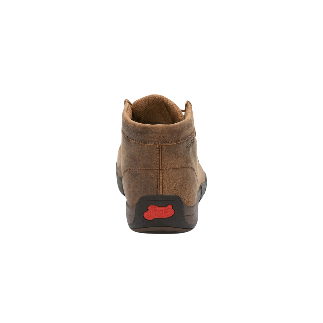 Justin Men's Original Steel Toe Moc Brown Boots