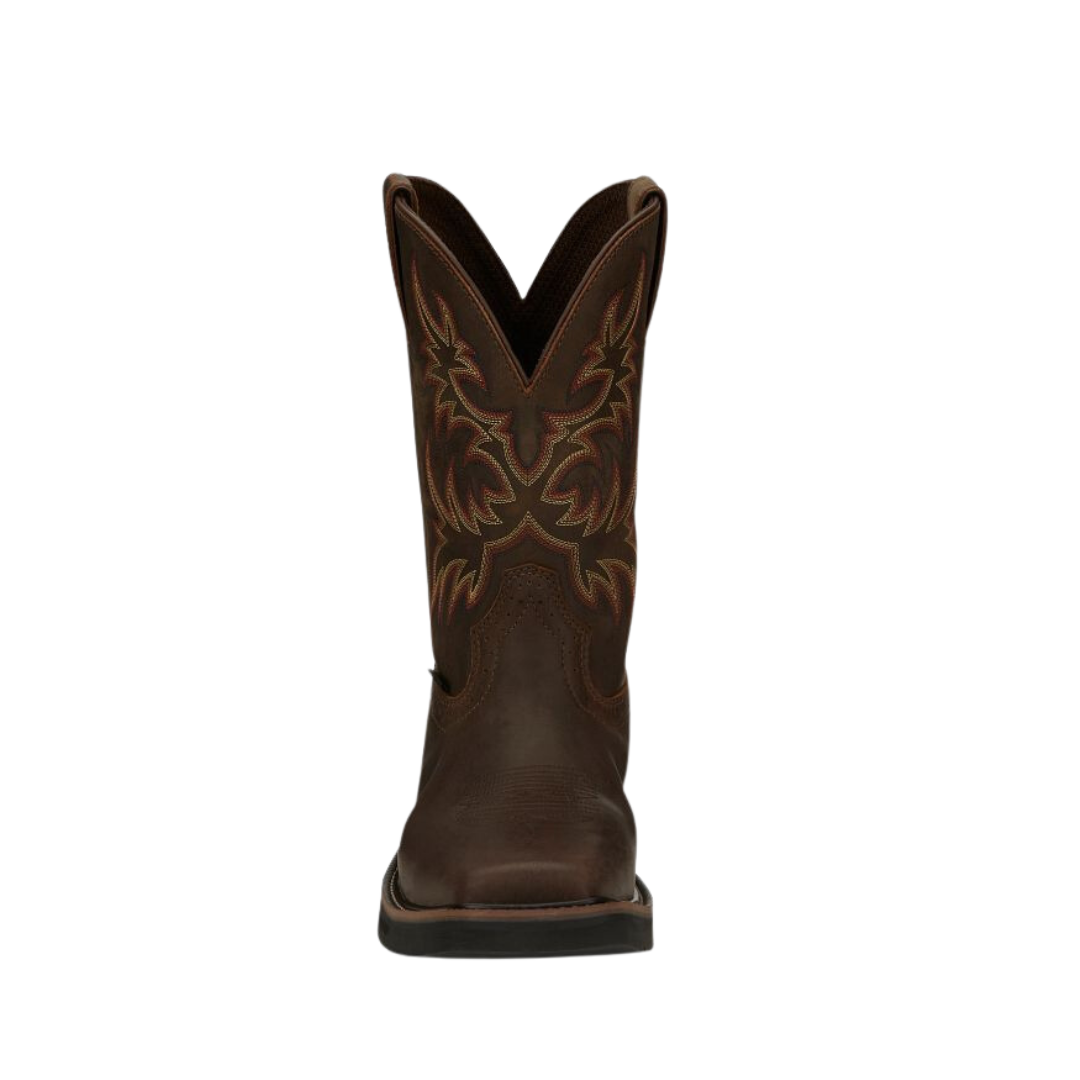 Justin Men's Brown Driller 11" Steel Toe Work Boots
