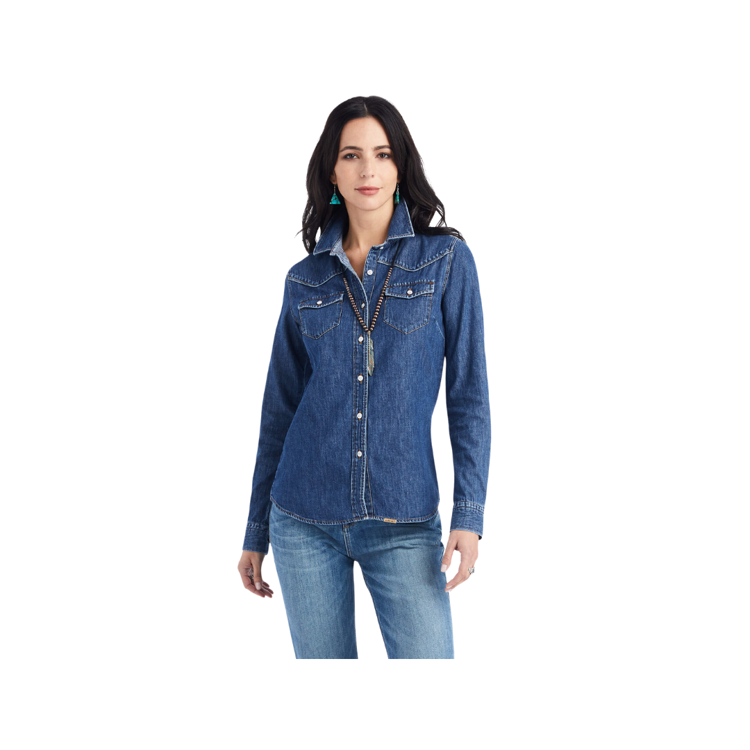 Ariat Women's Farriday Denim Bluelight Shirt