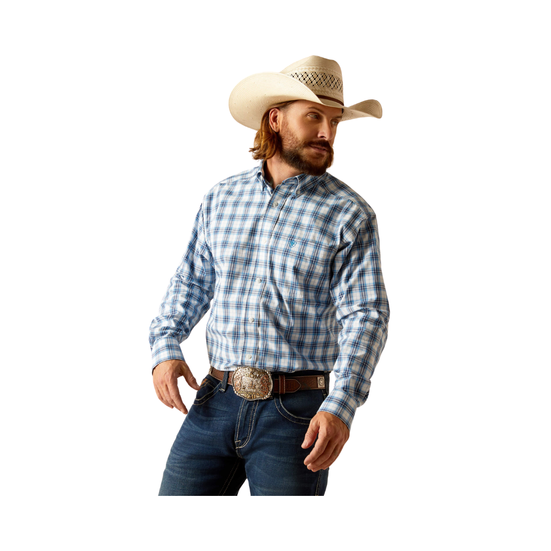 Ariat Men's Pro Series Phoenix Classic Fit Blue Shirt