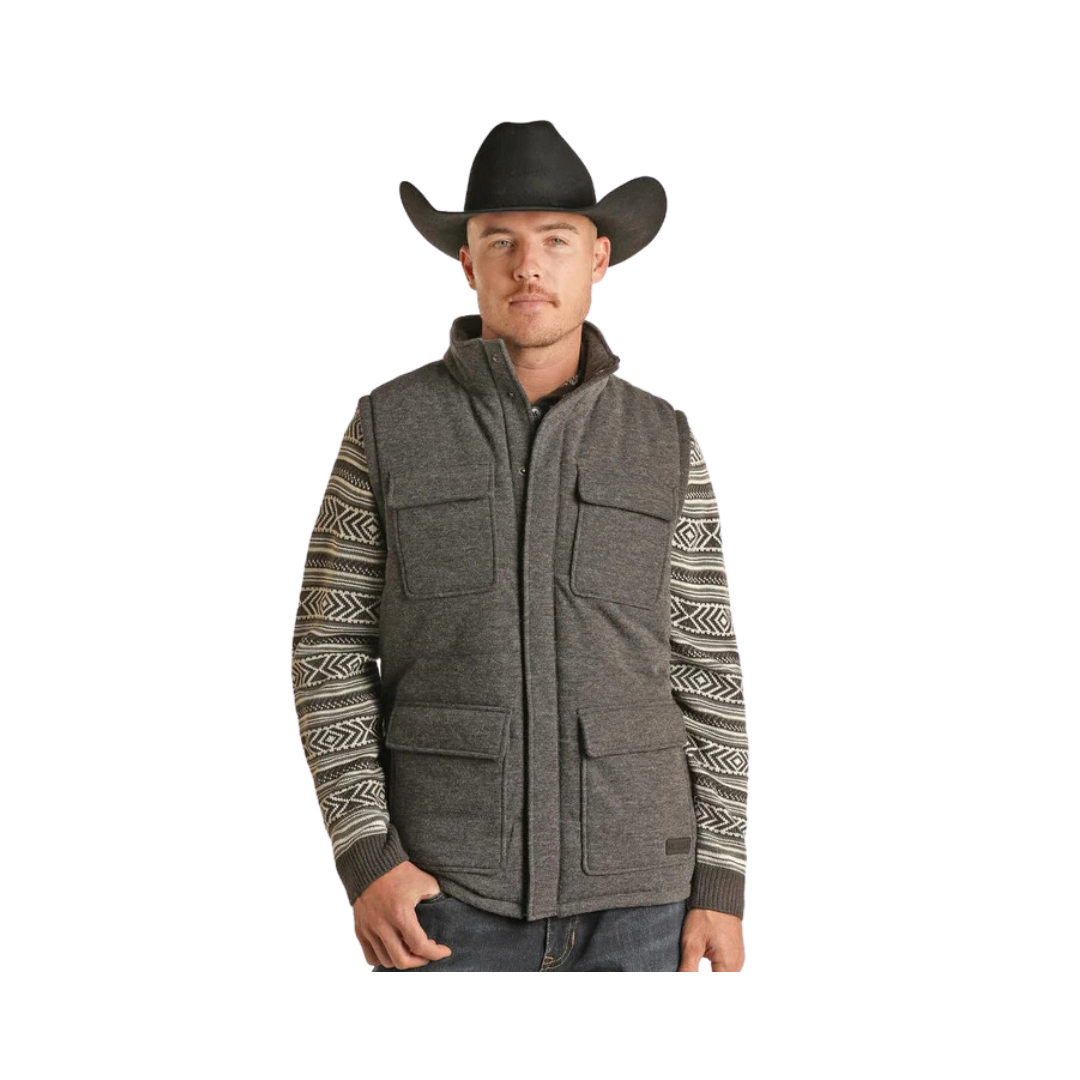 Panhandle Slim Rock & Roll Men's Melange Knit Vest