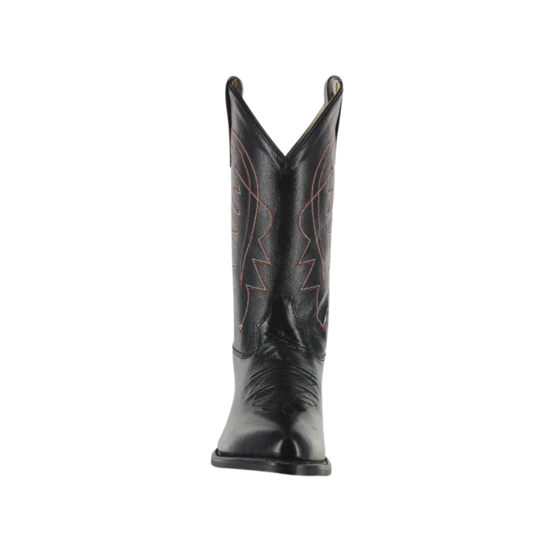 Old West Youth Boy's Cushion Comfort Cowboy Black Boots