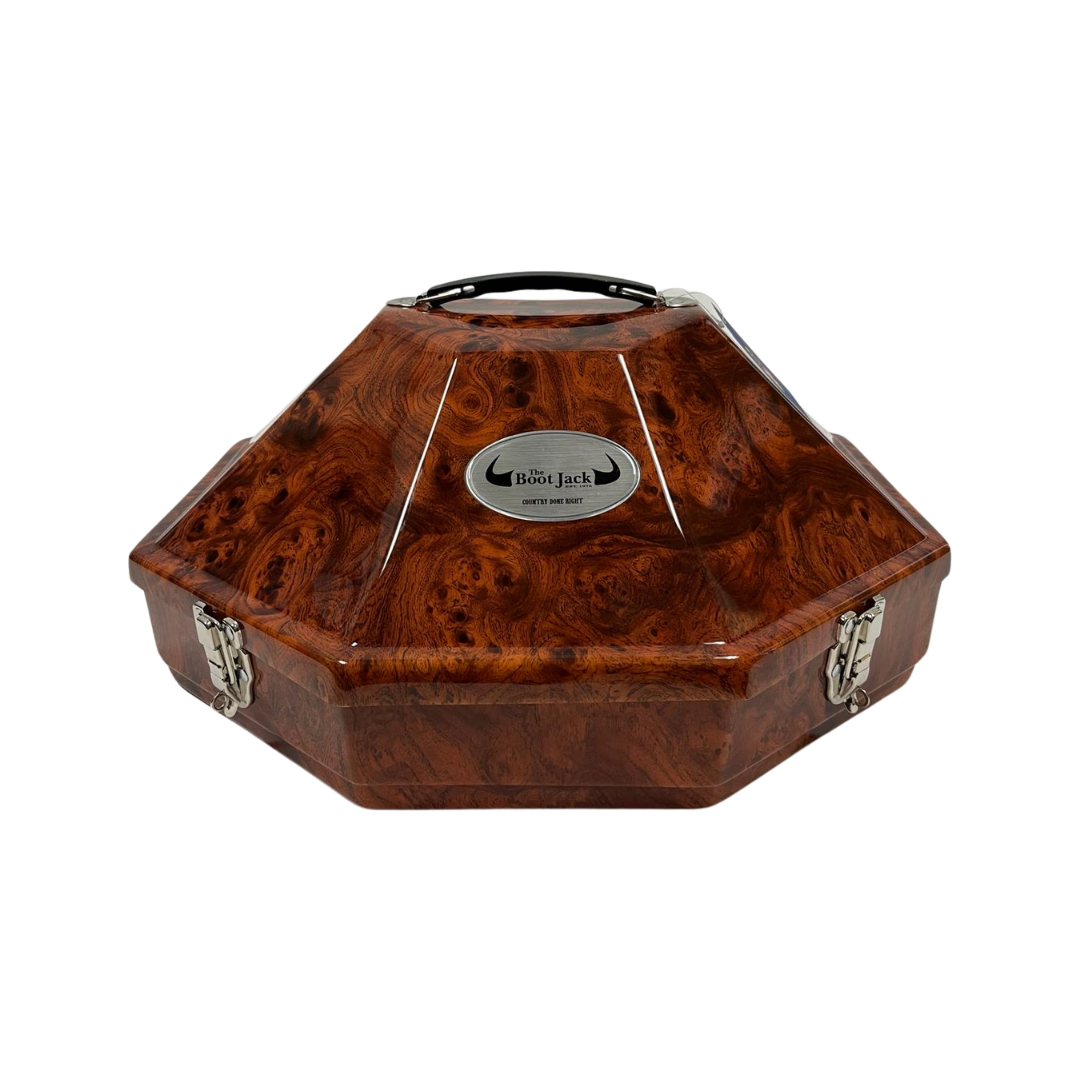 Premium Walnut Wood Hat Can for Western Hats | The Boot Jack Premium Walnut Wood Hat Can for Western Hats | The Boot Jack