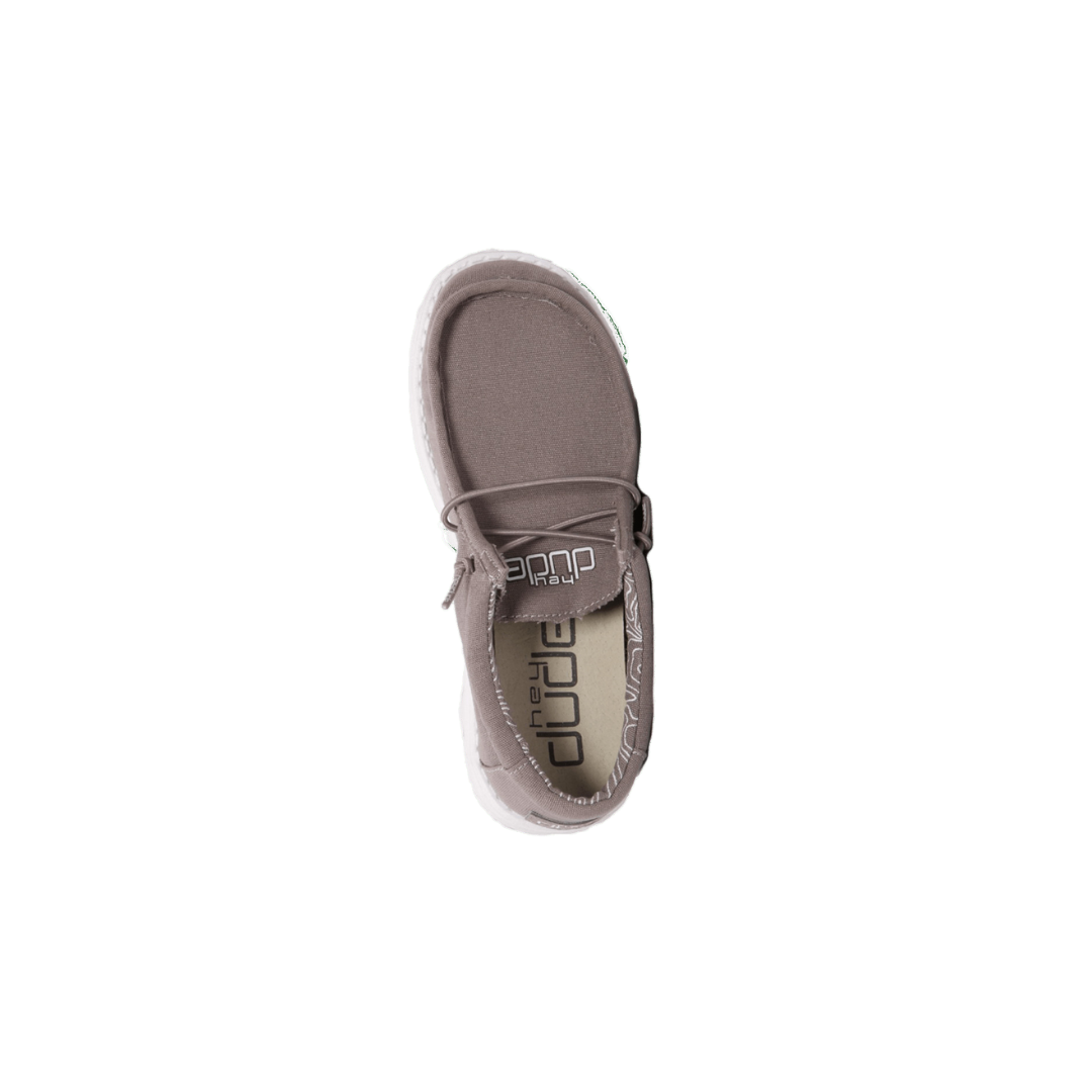 Hey Dude Youth Boy's Wally Casual Grey Shoes