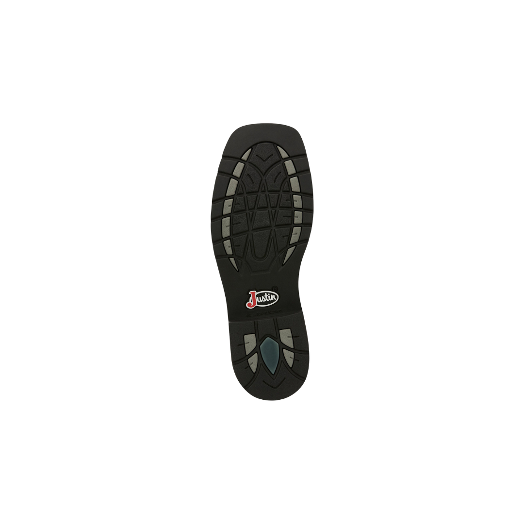 Justin Rugged Men's Cowhide Stampede Steel Tan Boots