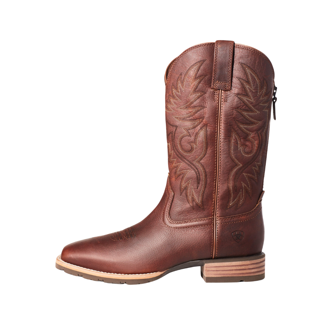 Ariat Men's Hybrid Big Boy Back Zip Brown Boots