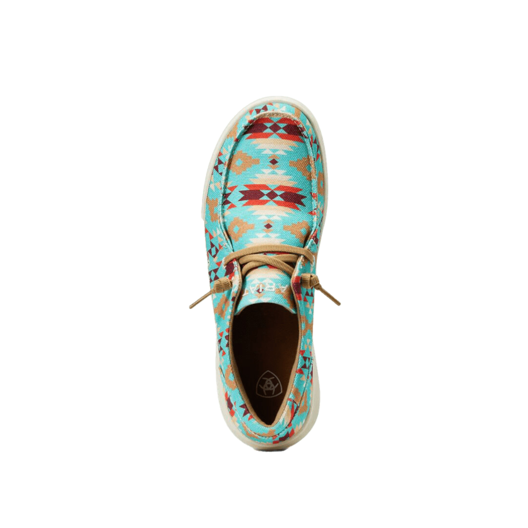 Ariat Women's Hilo Saddle Blanket Turquoise Shoe