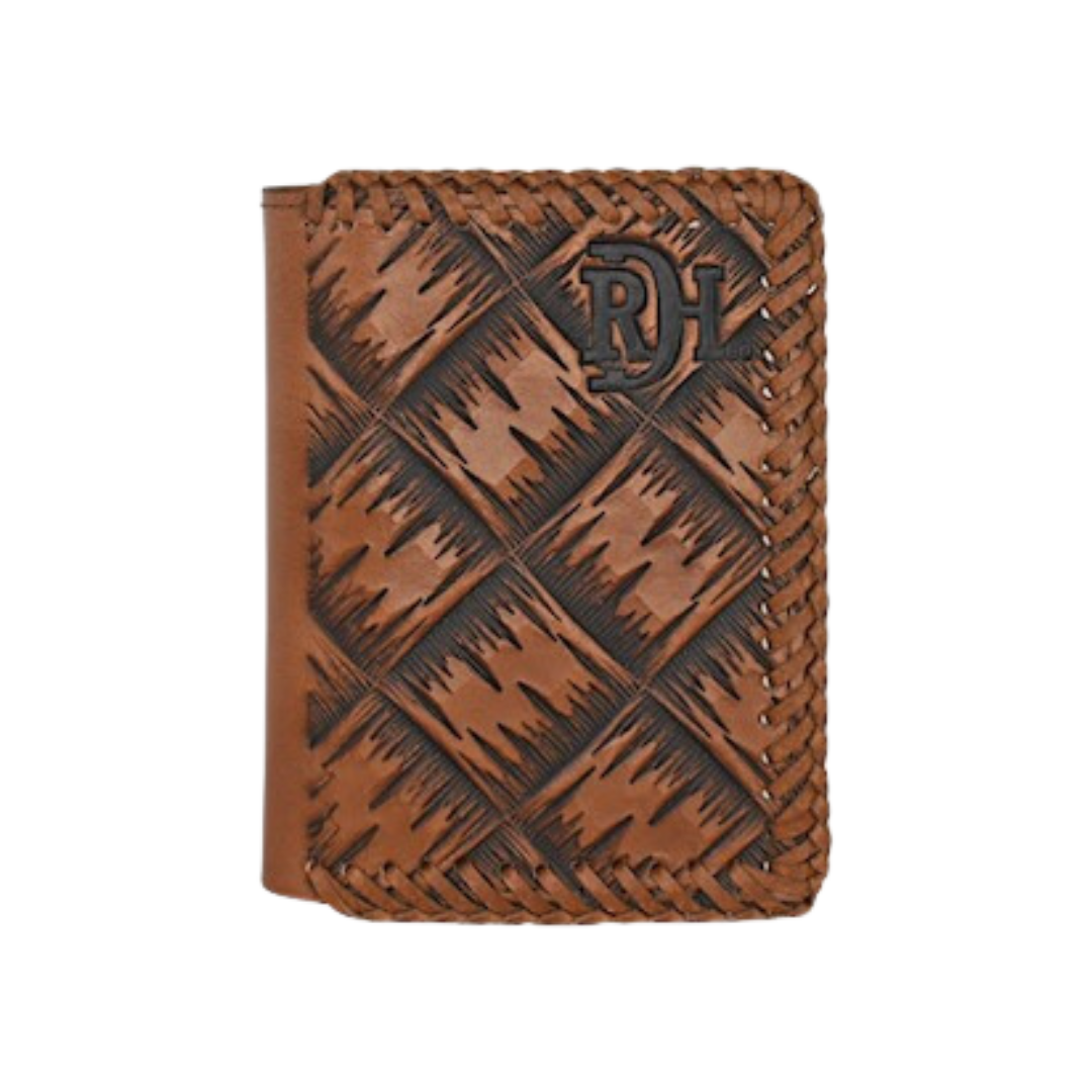 Red Dirt Men's Trifold Brown Wallet