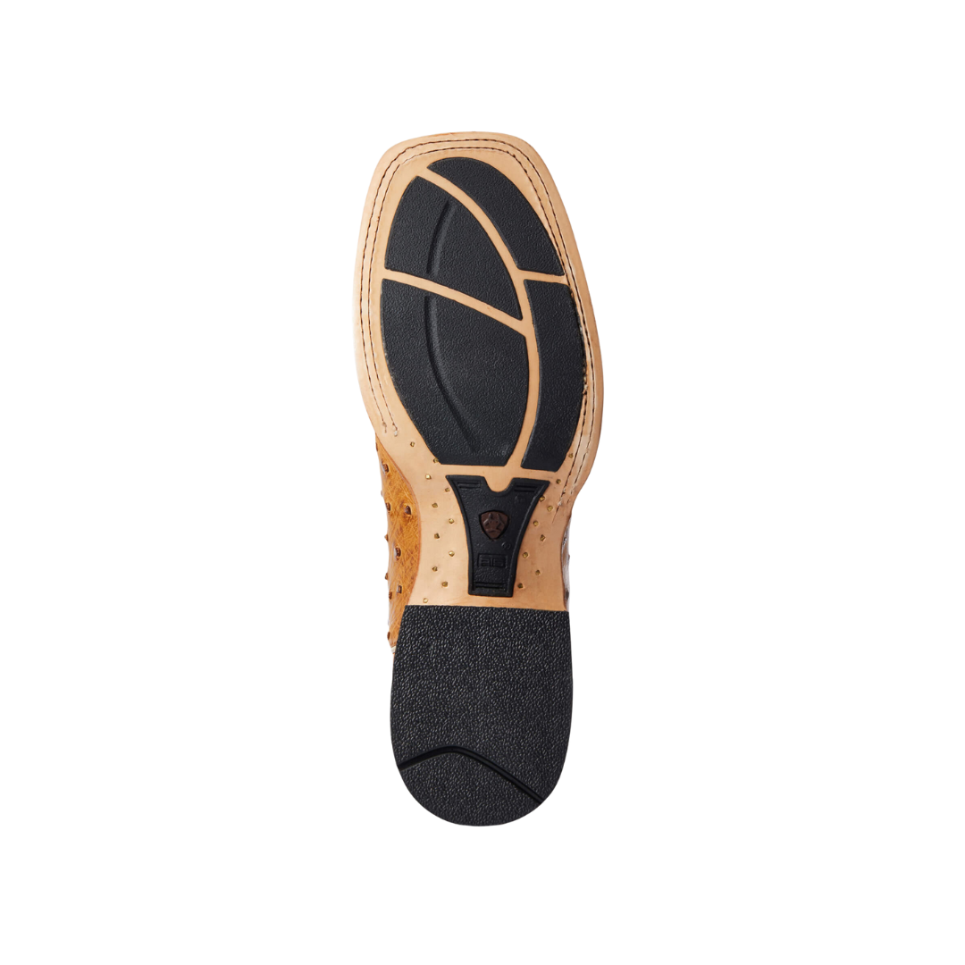 Ariat Men's Full Ostrich Gallup Exotic Tan Boots