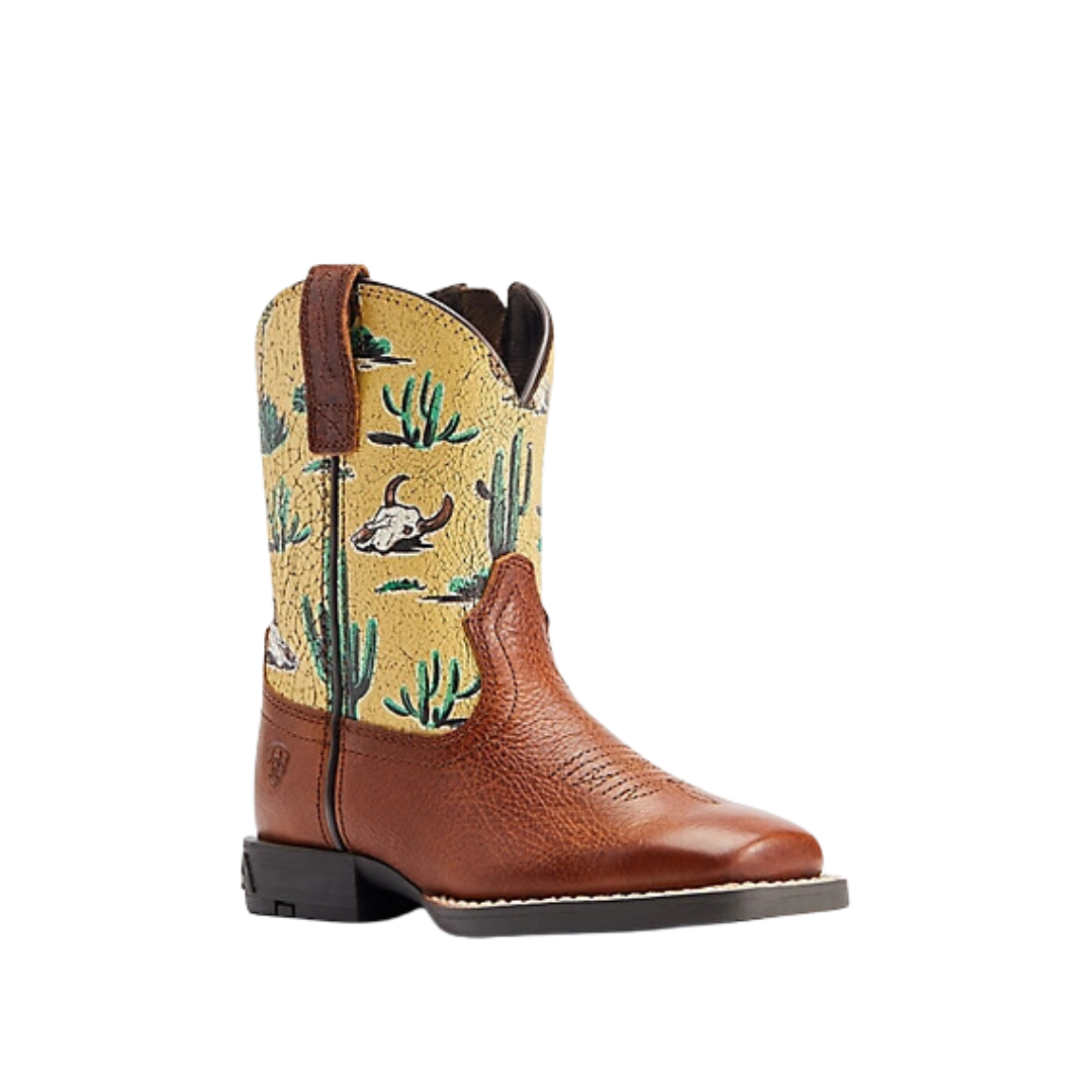 Ariat Toddler Boy's Round Up Wide Western Spiced Cider Boots
