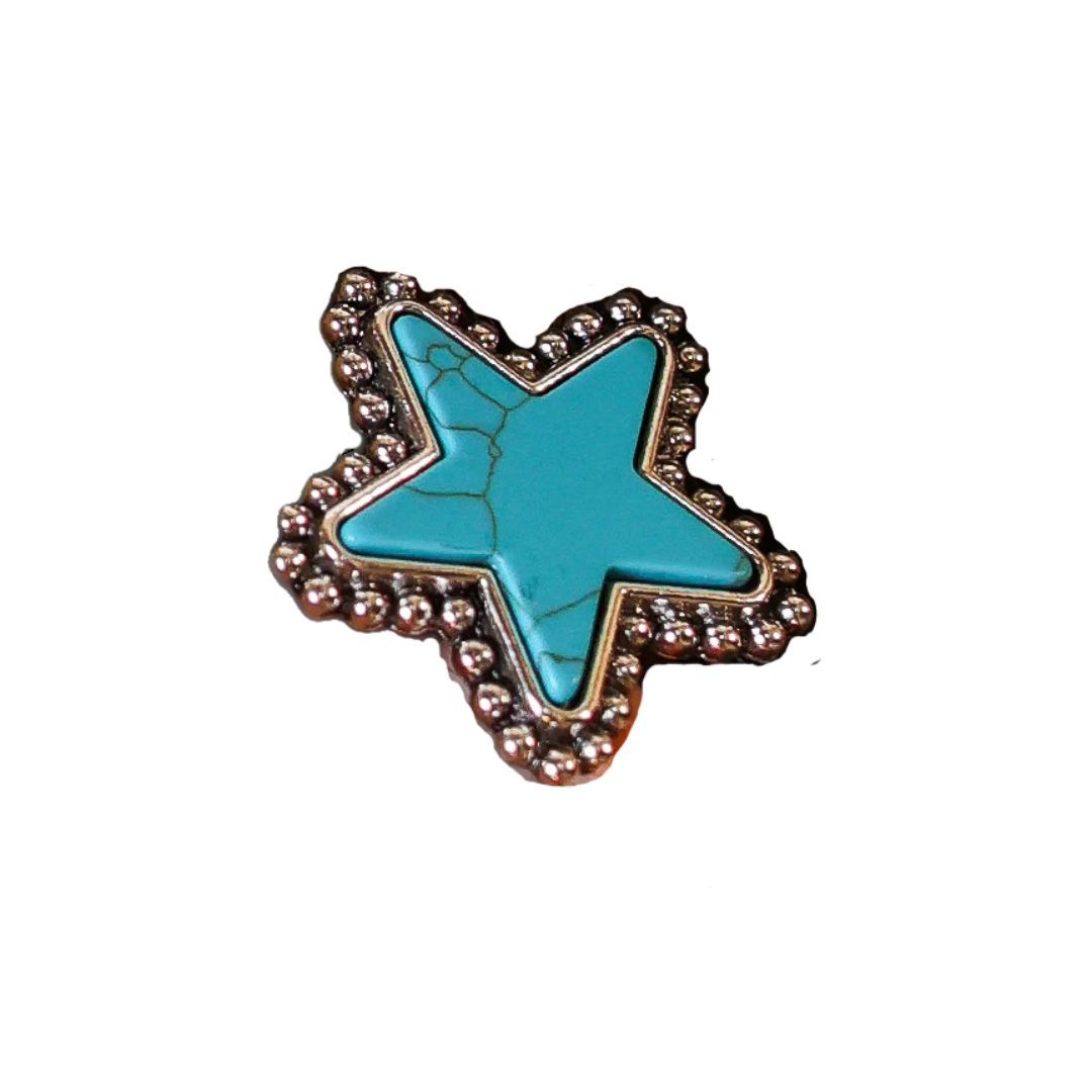 Southern Grace Women's The Moon & The Stars Turquoise Earrings