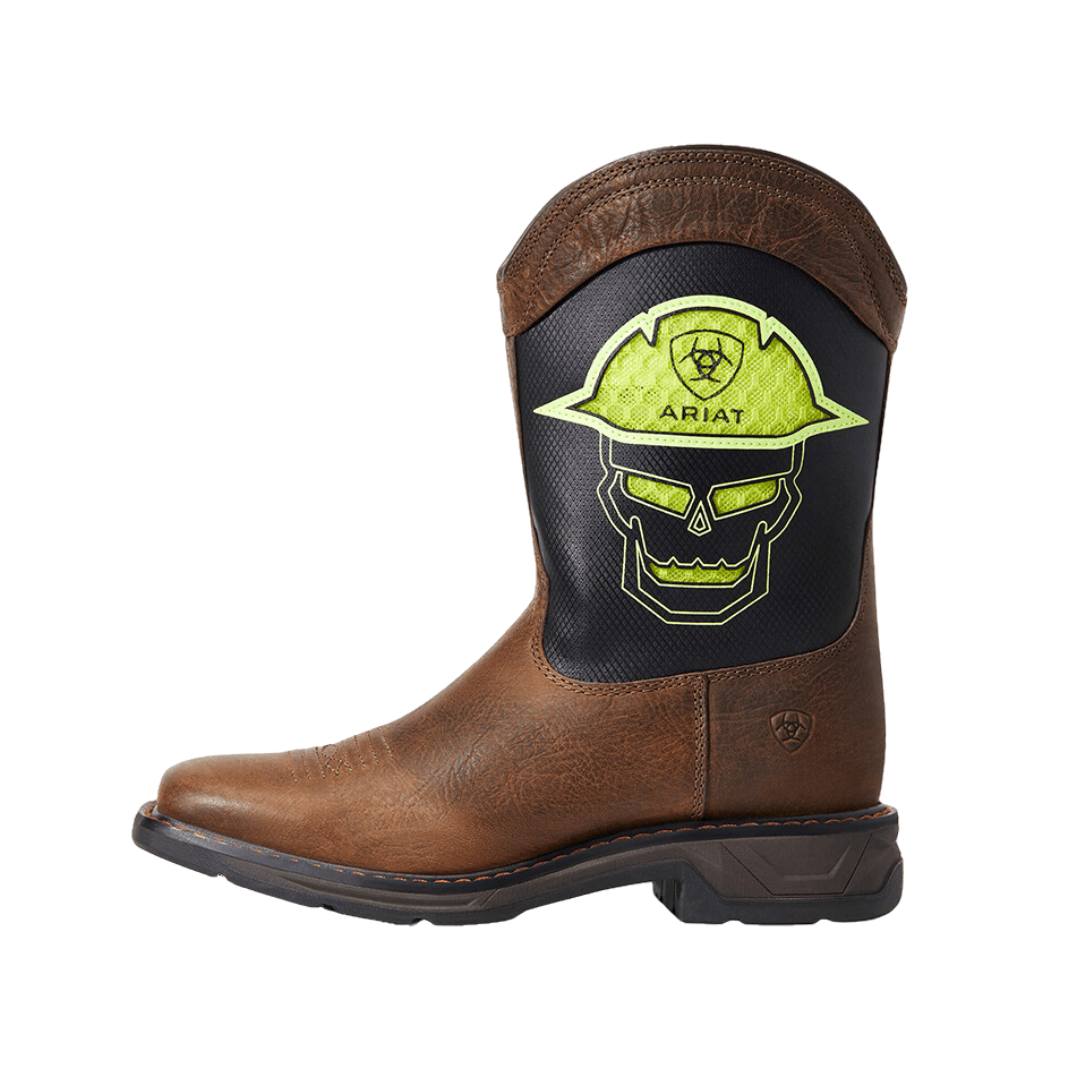 Ariat Youth Boy's Workhog XT Venttek Rowdy Rust Boots
