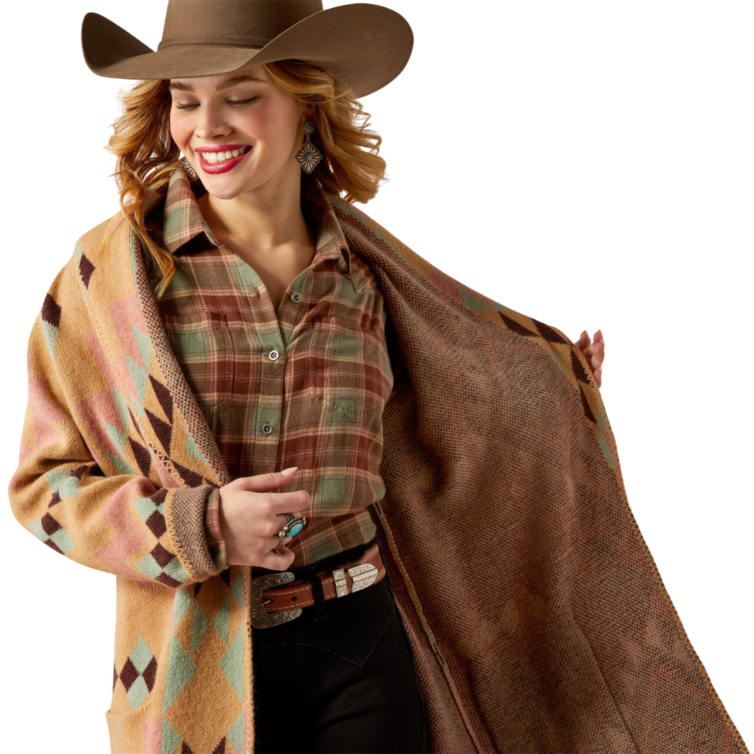 Ariat Women's Sunset Chic Spark Geo Jacquard Coat