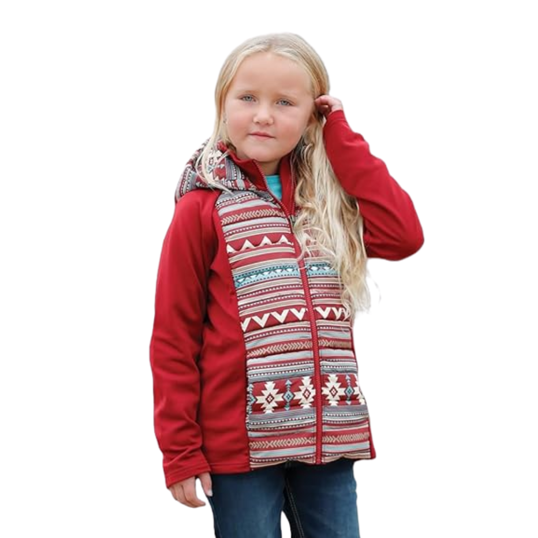 Cruel Girl Youth Girl's Polyfill Hybrid Red Jacket