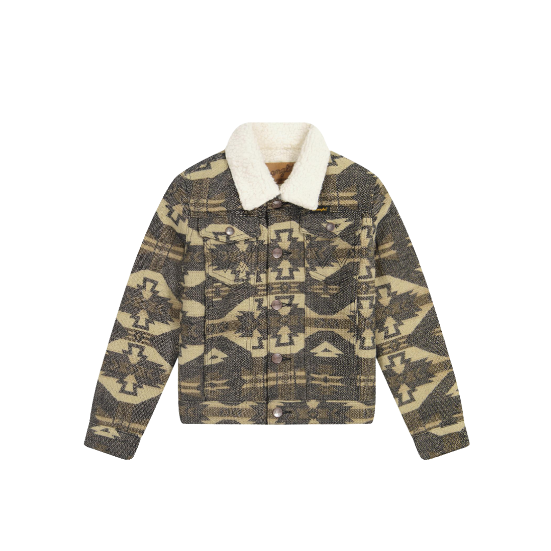 Wrangler Youth Boy's Jacquard Sherpa Lined Elmwood Jacket