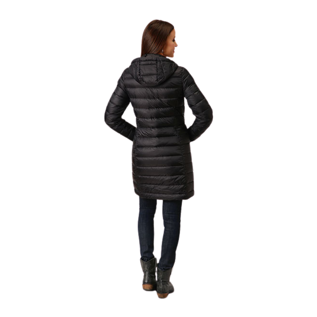 Roper Women's Nylon Proof Coated Black Jacket