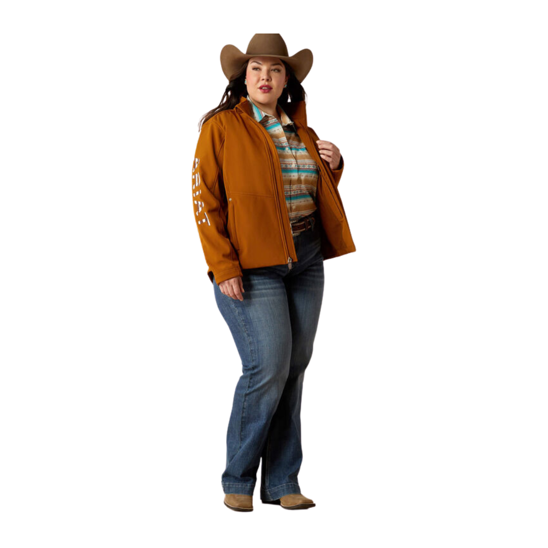 Ariat Women's Team Patriot Softshell Chesnut Horse Jacket
