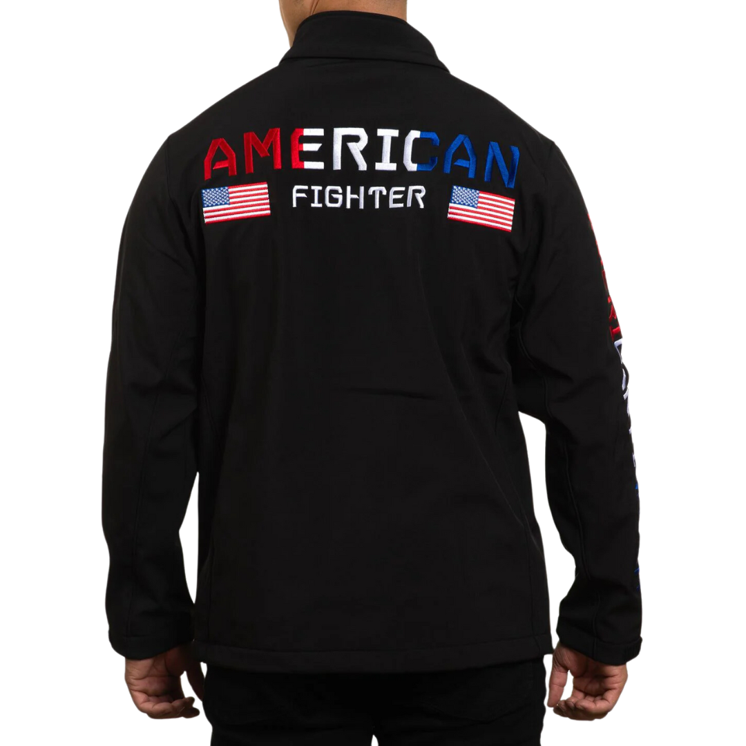 American Fighter Men's Diamond Bar Mock Jacket