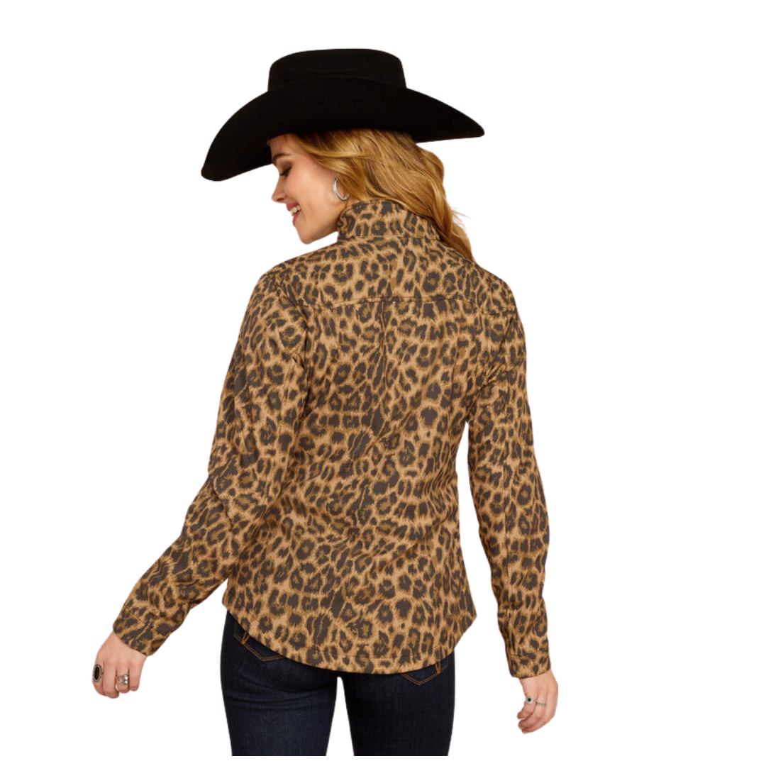 Ariat Women's New Team Softshell Print Lila Leopard Jacket