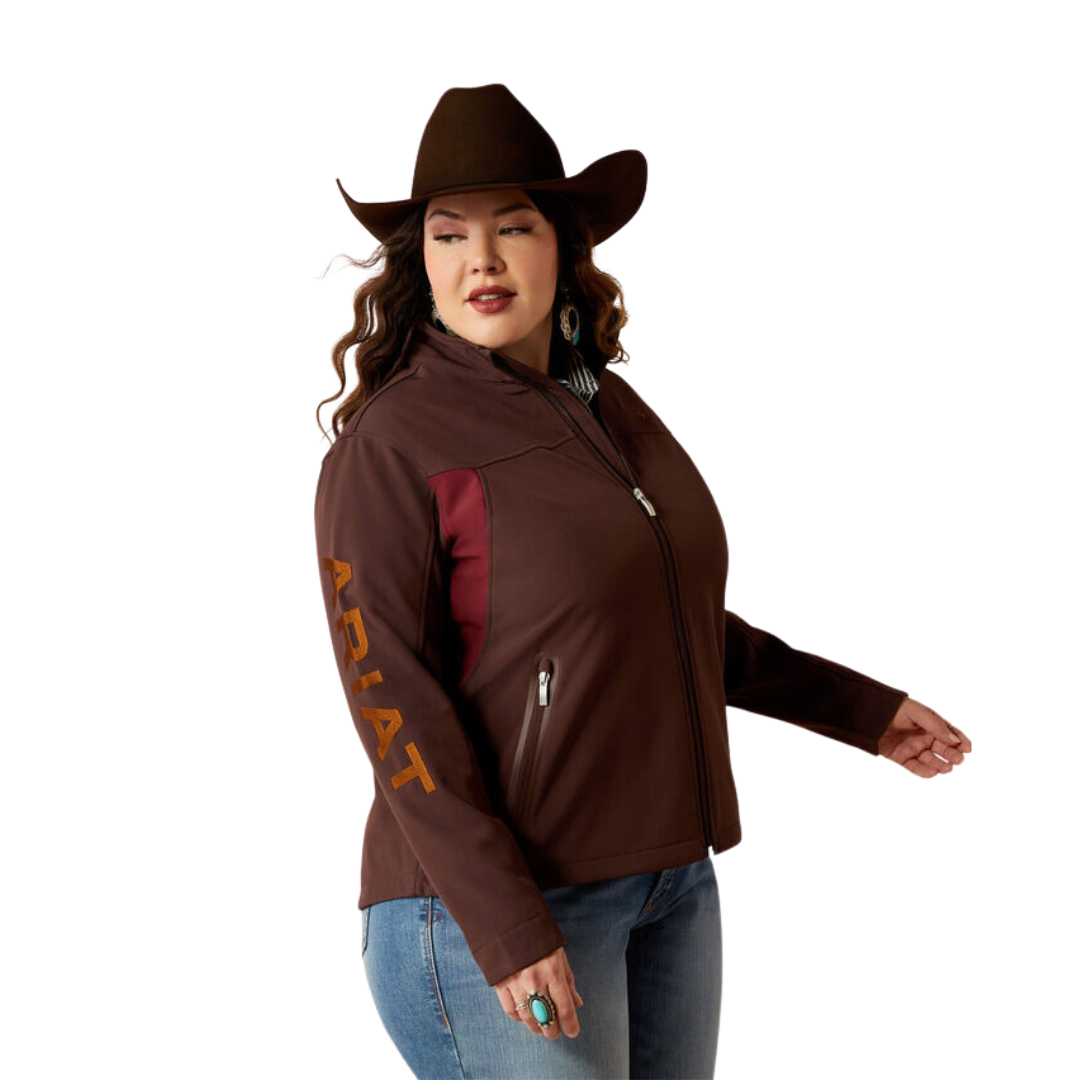 Ariat Women's New Team Softshell Chocolate Plum Jacket