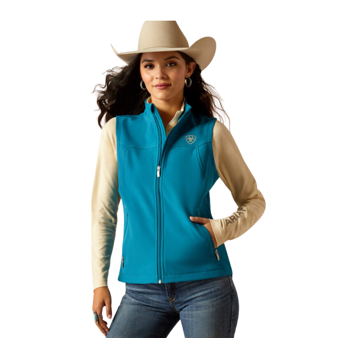 Ariat Women's New Team Softshell Ocean Print Vest