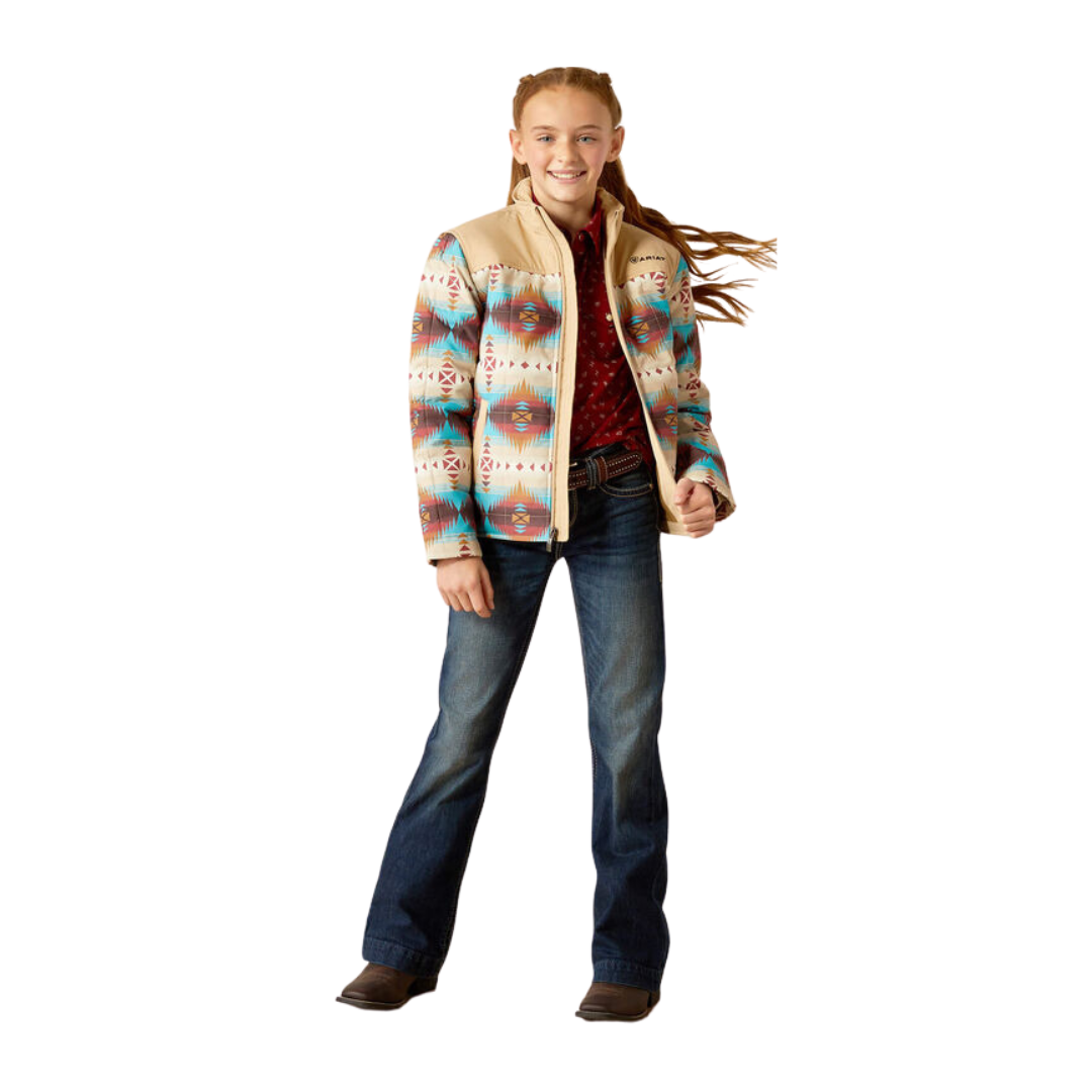 Ariat Youth Girl's Crius Southwest Print Multicolor Jacket