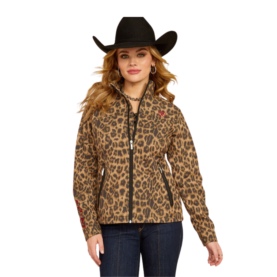 Ariat Women's New Team Softshell Print Lila Leopard Jacket