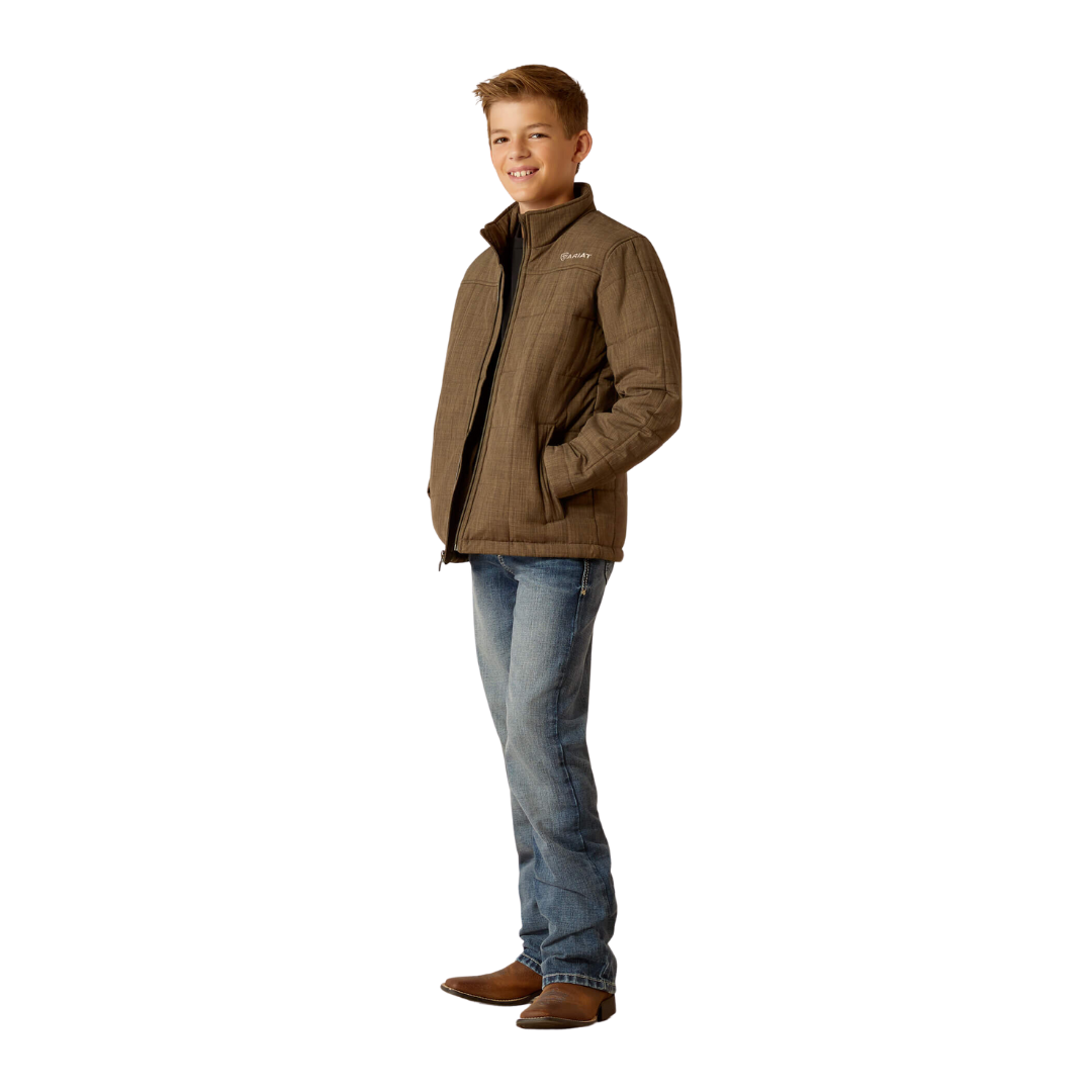 Ariat Youth Boy's Crius Insulated Crocodile Grey Jacket