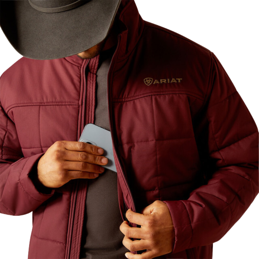 Ariat Men's Crius Insulated Windsor Wine Jacket