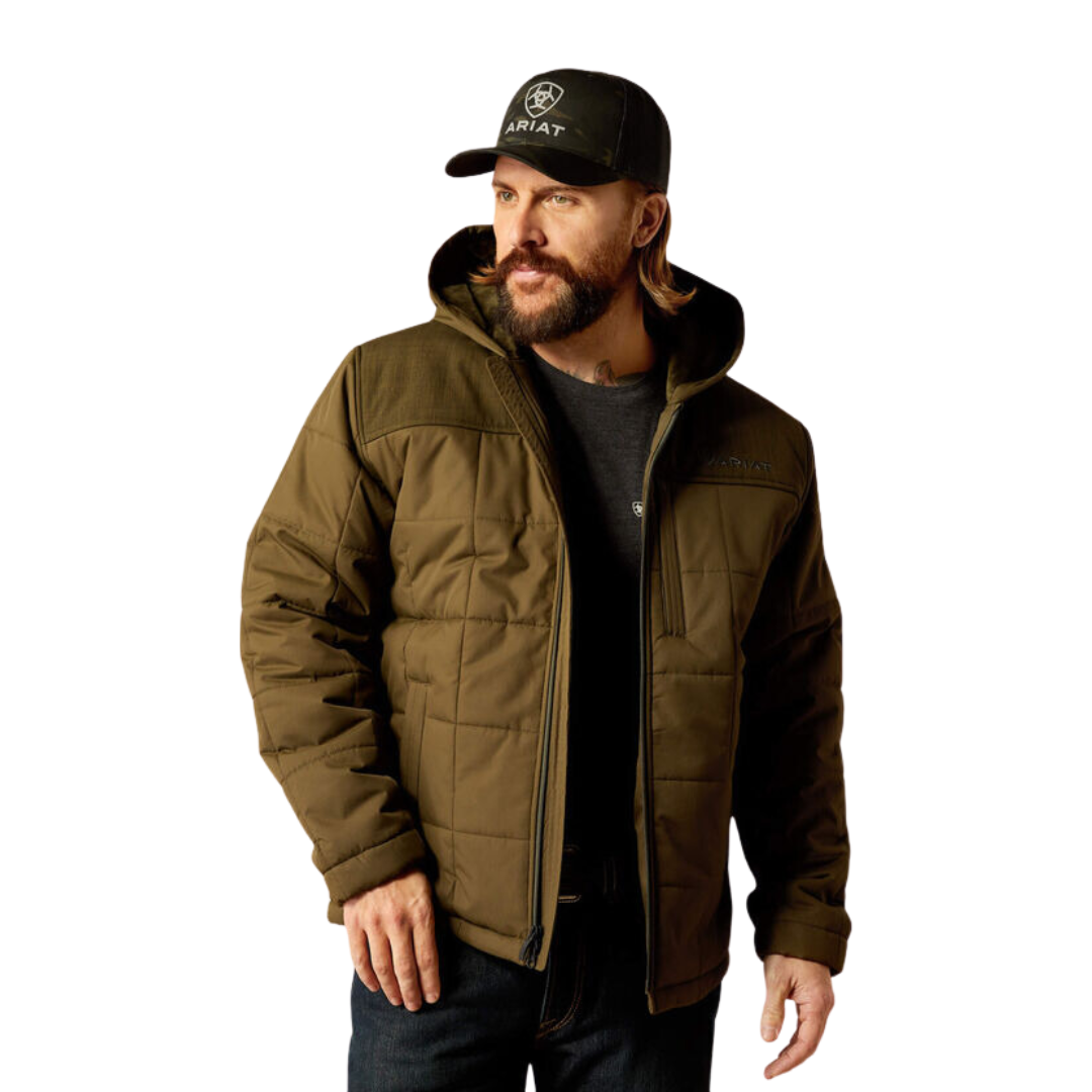 Ariat Men's Crius Hooded Insulated Relic Heather Jacket