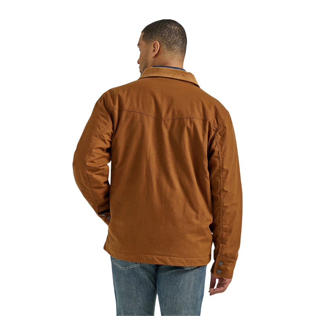Wrangler Men's Western Lined Canvas Barn Hay Bale Coat