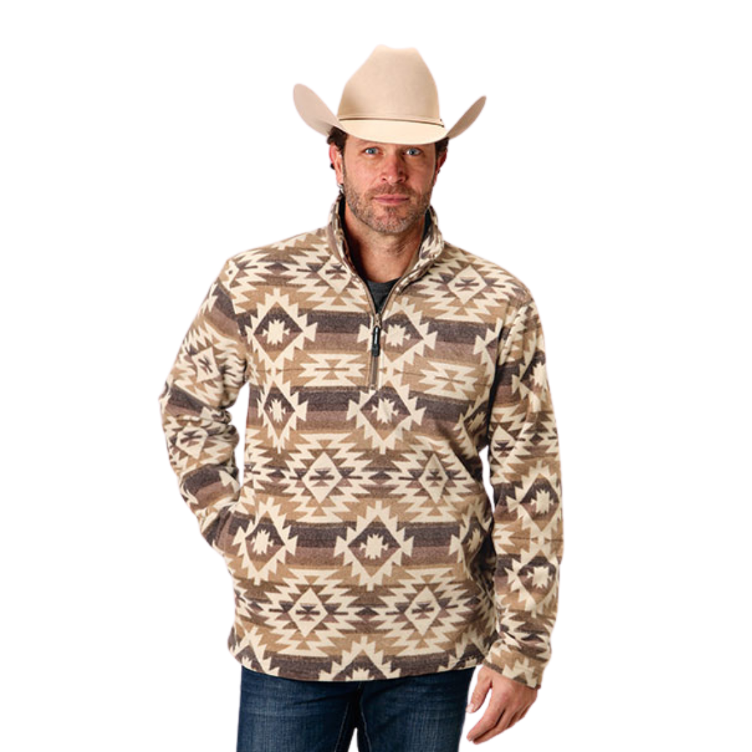 Roper Men's Fleece Pullover Multicolor Jacket - Western Style, Quality