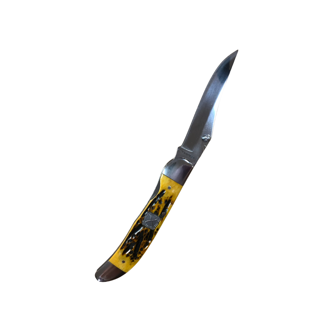 Twisted X Unisex Stockman Folding Blade Grey Knife